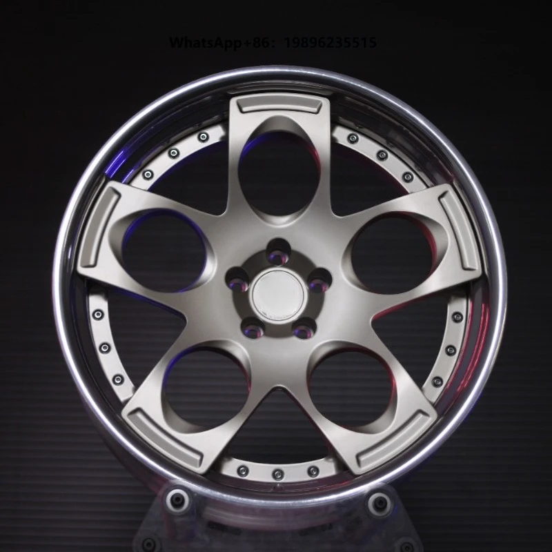 Custom Forged 2 Piece Wheels 5x114.3 Deep Dish Polished Lip Rims17 18 19 20 Inch50Z