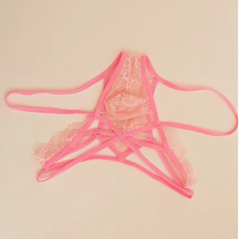 Special Occasions Pink G-String Underwear Transparent G-string For Men 30 Spandex 70 Polyester Applicable For Male