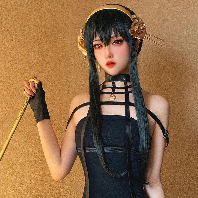 aa waq99 Yor Forger Costume Anime Spy X Family Cosplay Wig Dress Suit Black Red Uniform Skirt Halloween Women C qq 2025
