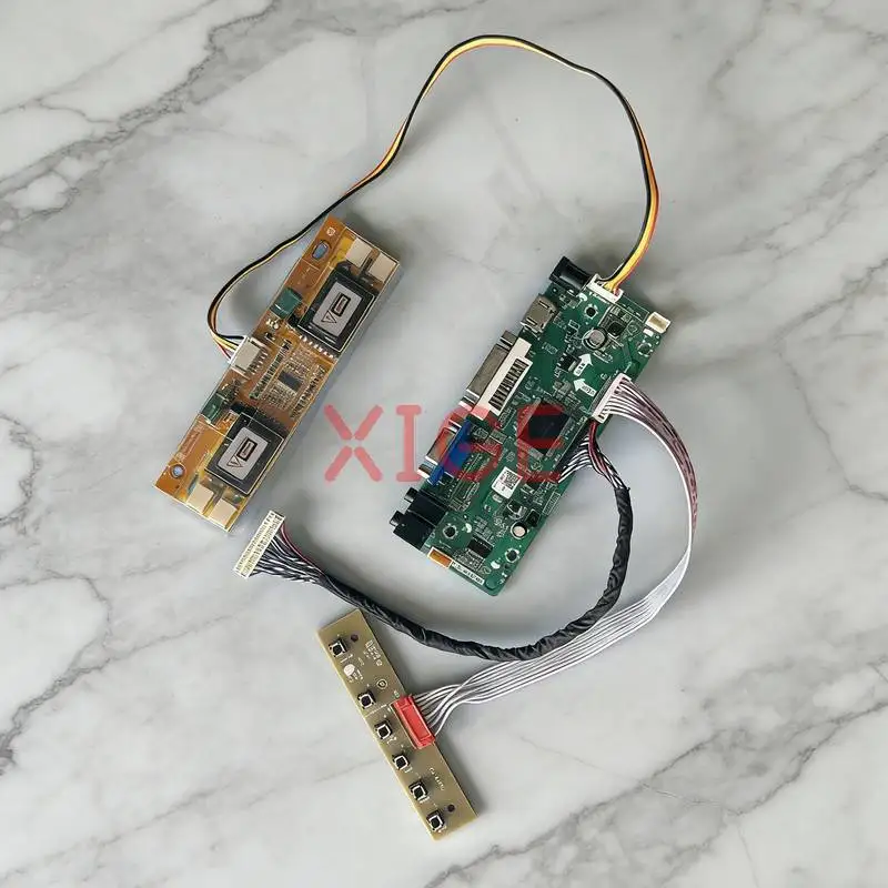 

Screen Drive Controller Board Fit LM170E03 SVA170SX01TB LM170E02 LM170E01 30Pin LVDS 4-CCFL VGA DVI HDMI 1280x1024 1280*1024 Kit