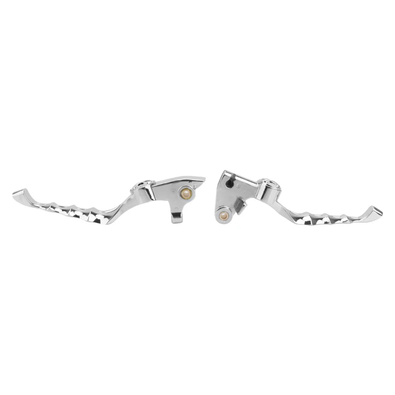 Motorcycle Skull Chrome Front Brake & Clutch Levers Handle Grips Set For Yamaha V-Star 650 Custom 98-16 V-Star 1100 Custom 99-09