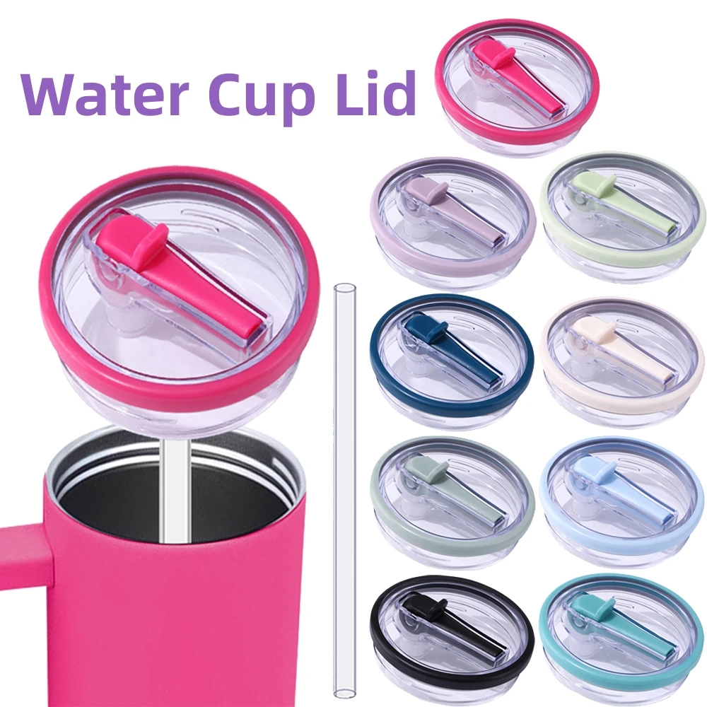 For Stanley Spill-proof Cup Cover 40Oz Tumbler Flip Straw Lid Accessories Splash Resistant Reusable Tumbler Flip Straw Lid Cover