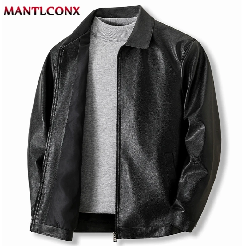 

Модная мотоциклетная кожаная куртка, мужская осенне-зимняя куртка из искусственной кожи, мужская ветровка, пальто из искусственной кожи, мужская верхняя одежда на молнии