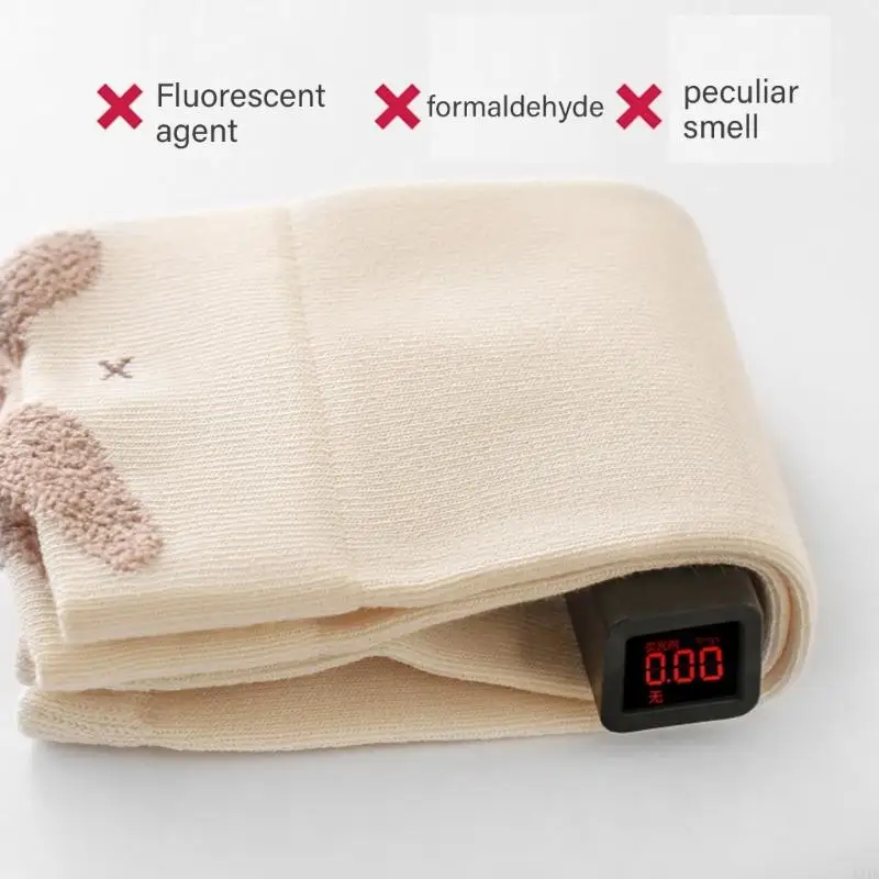 581F أكمام ساق القطن ممشقة للأطفال تغطية إضافية فوق طول الركبة #4