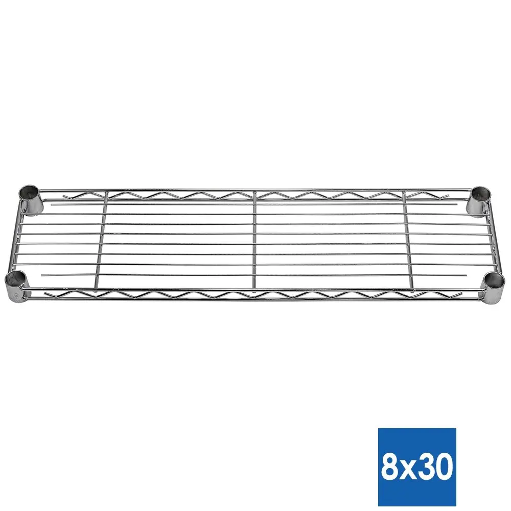 Chrome Wire Shelving 4 Tier Storage Rack 8