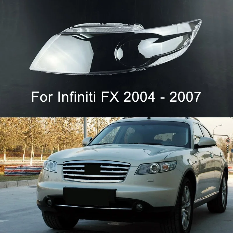 

Headlight Shell Lamp Transparent Lens Cover For Infiniti FX35 F45 2004 2005 2006 2007