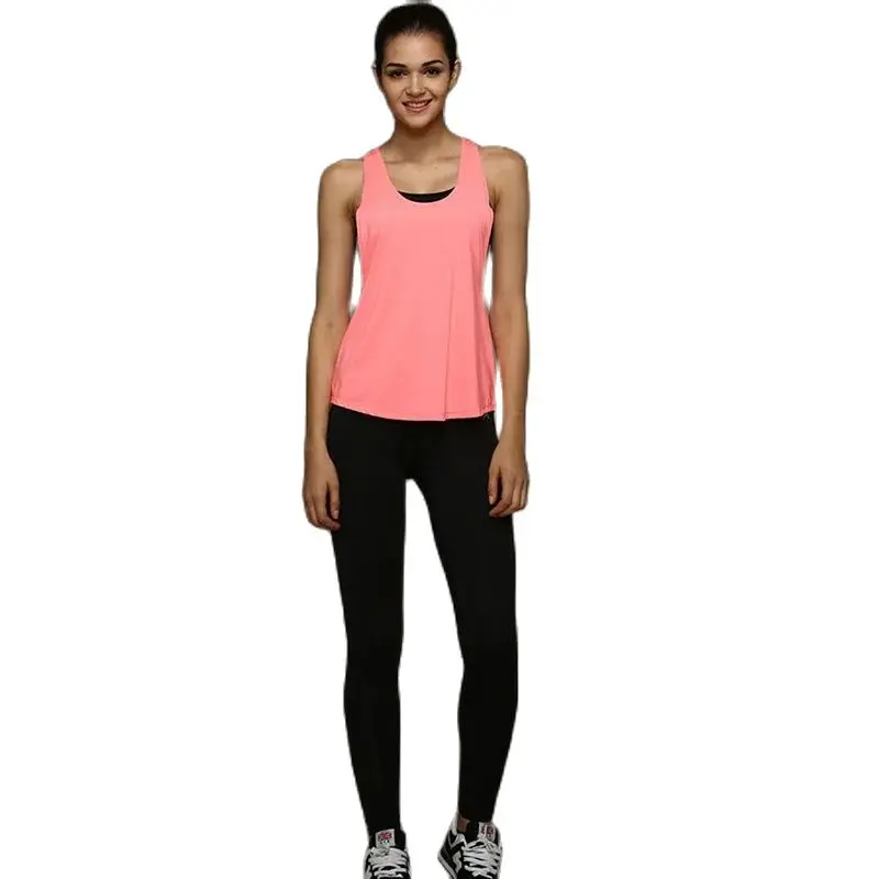 Gilet da Yoga traspirante per donna camicia da ginnastica Fitness senza maniche con canotta leggera dal Design scavato