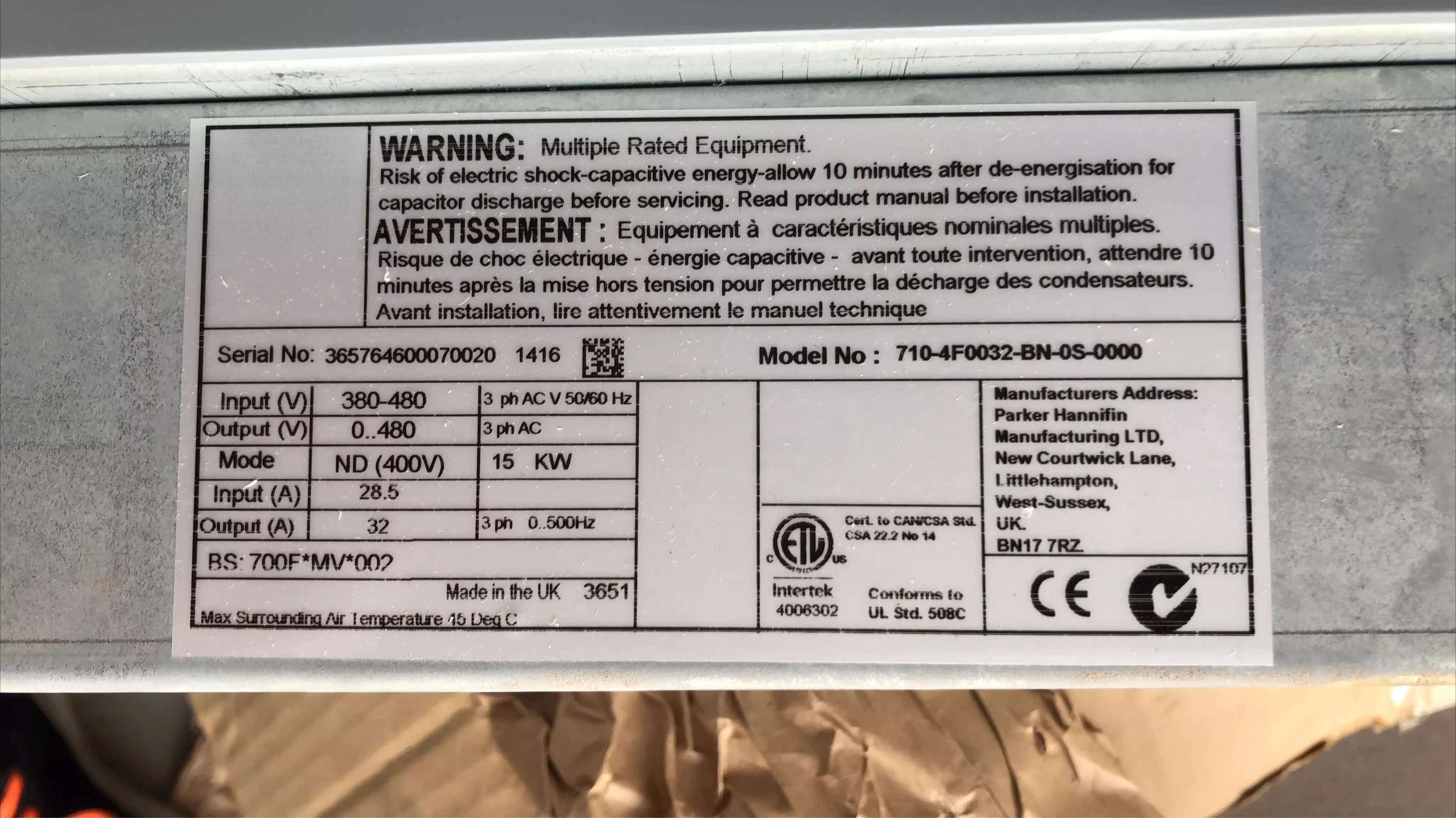 drive 710-4F0032-BN-0S-0000 original stock