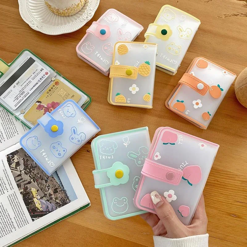 Mini-Fotoalbum mit 20 Taschen, 3 Zoll Instax-Album, PVC-Fotokartenhalter, Damen-Ausweis- und Kreditkartenhalter, Fotokarten-Sammelmappe