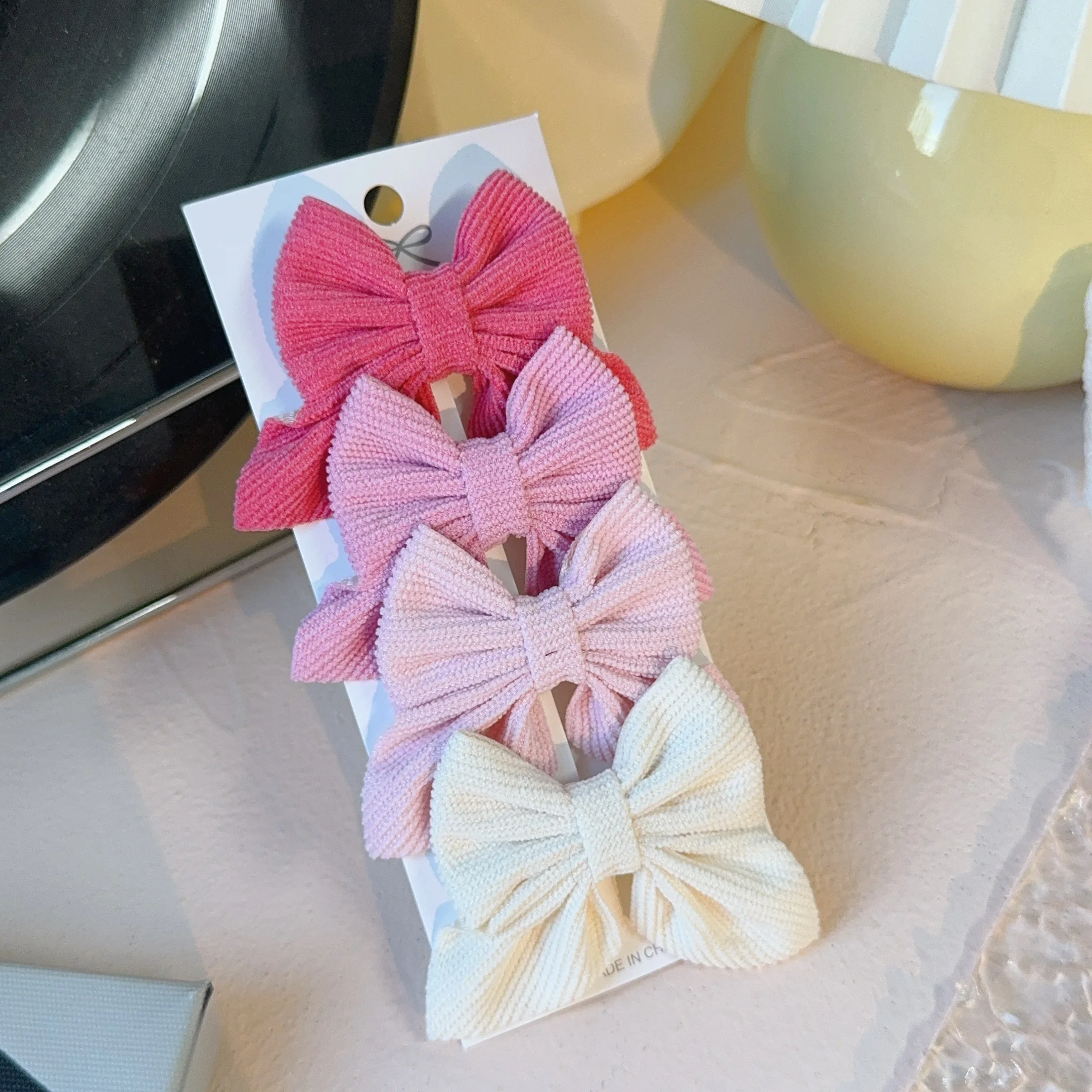 4/10 Stück Cord-Haarspangen für Kinder, Große Mädchen-Haarschleifen, Niedliche Haaraccessoires Geeignet für Kinder, Babys und Jugendliche – Detail 14
