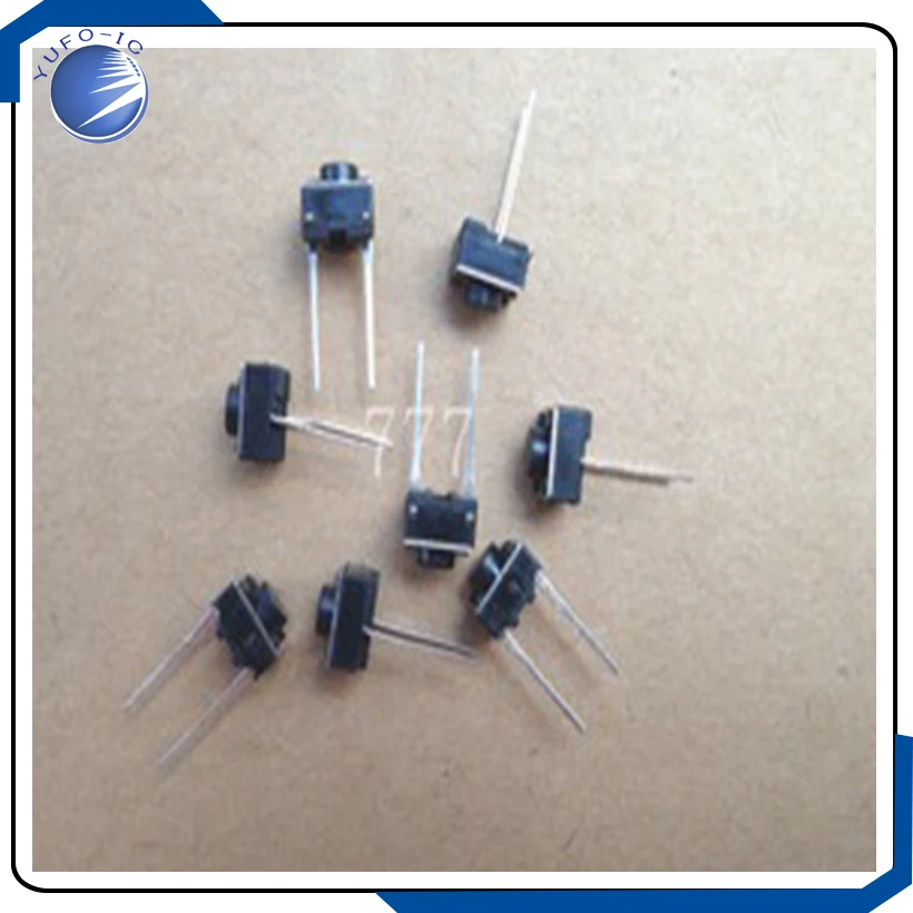 Free Shipping 1000PCS 2 pins 6*6*5 mm Switch Tactile Push Button Switches 6x6x5mm