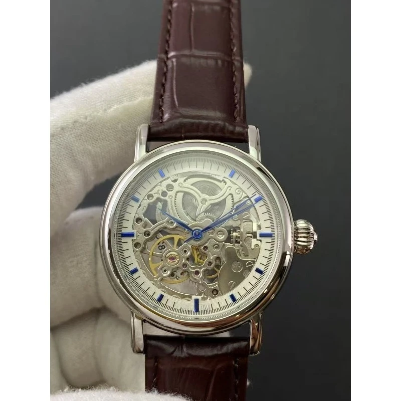 ساعات أوتوماتيكية ميكانيكية مجوفة للرجال ساعات الزوجين Xiangyun منحوتة كلاسيكية متخصصة أزياء فريدة من نوعها مقاومة للماء #4