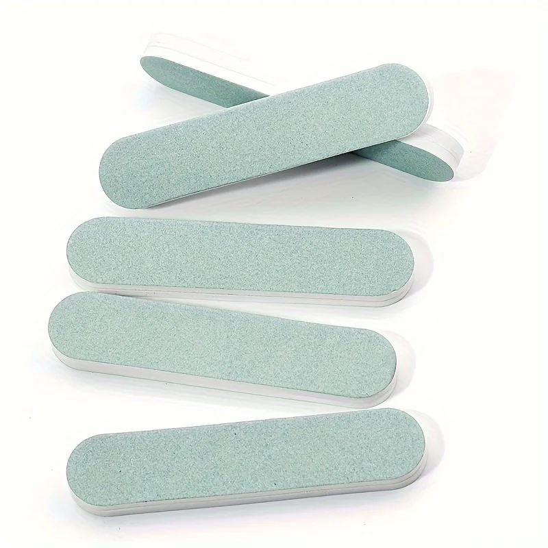 10pcs Double Sided Mini Nail File Strips Sanding Polishing Emery Board Nail Buffers Portable Travel Manicure Pedicure Tools
