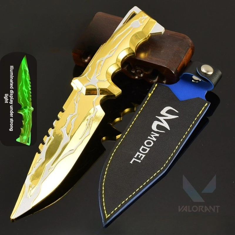 22 سنتيمتر/8.66in سكين العقاب الإلهي الشجاع مع الحافظة لعبة الأجهزة الطرفية سكين التدريب نماذج الأسلحة المعدنية المقتنيات الهدايا #2