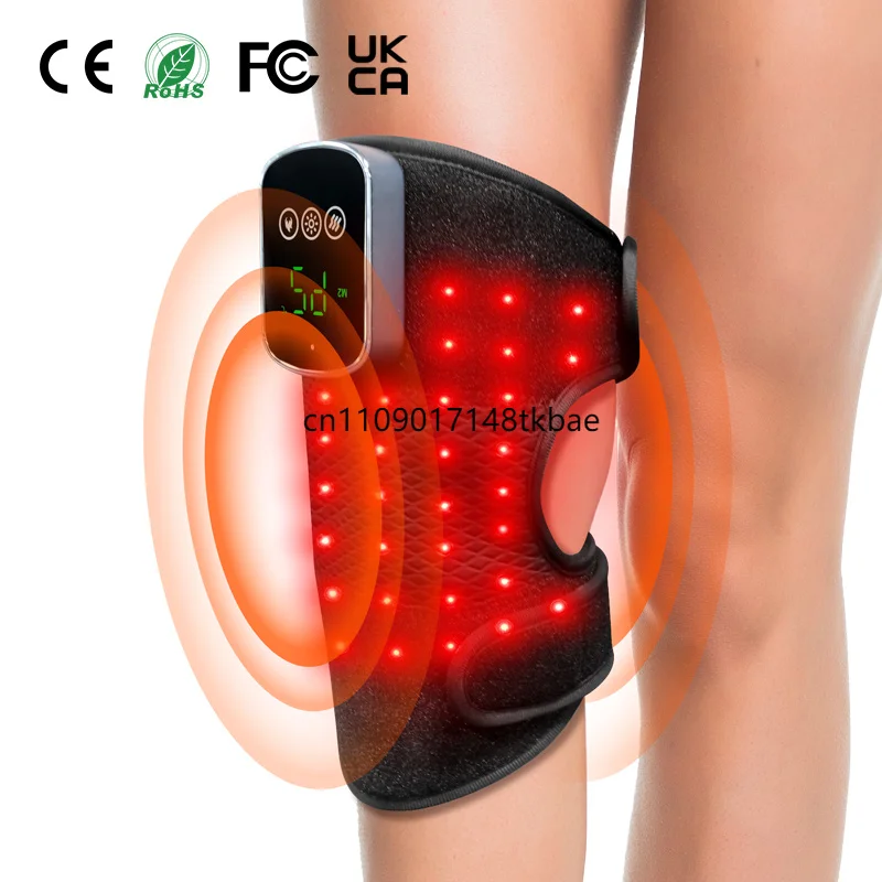 Infrared Heat Therapy Knee Massager Brace Wireless Vibration Electric  Knee Pad for Arthritis Joint Pain Relief Physiotherapy