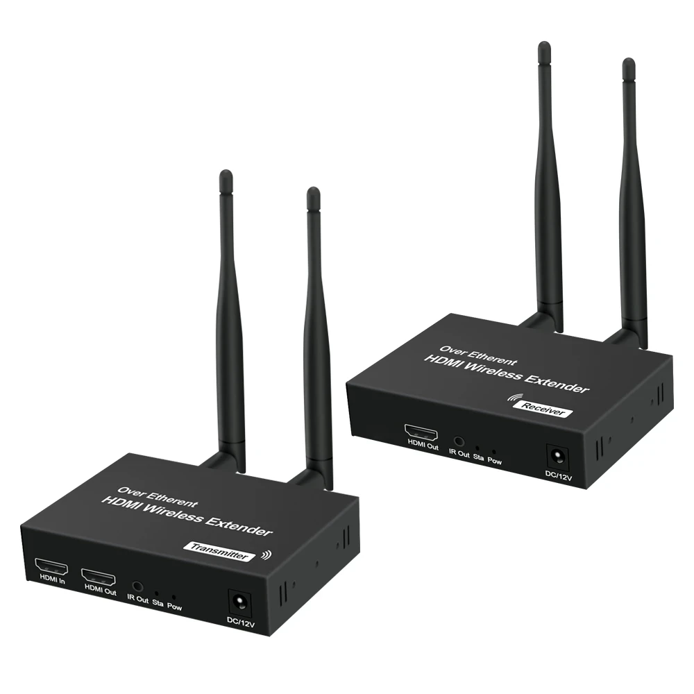 200M Wireless HDMI Extender 1080P Screen Share Video Transmitter Receiver 1 To 4 Wireless Wifi Adapter DVD Camera PC To TV