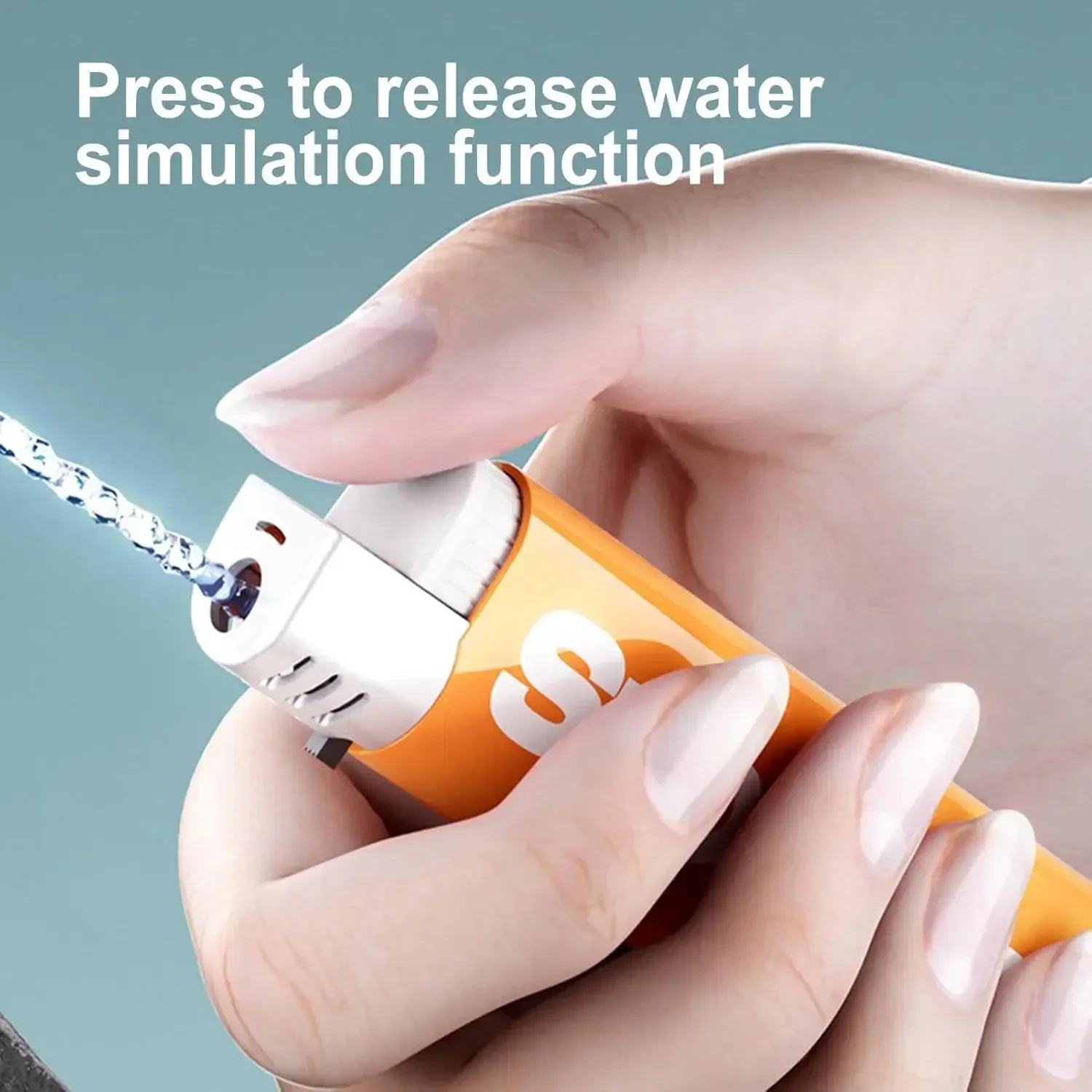 Water Gun Lighter Prank Toy Fake Lighter Water Shooter Lighter Teasing Friends Tricky Props Water Squirt Toy for Adults Gift