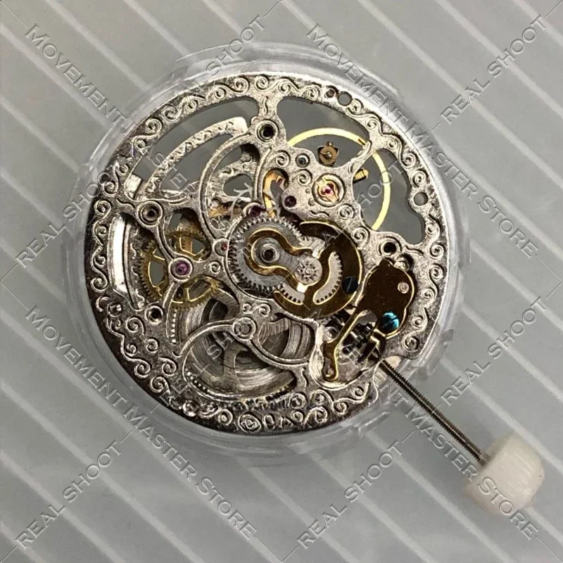 Watch Accessories Domestic Mechanical Movement Shanghai Yite Ltt001t Three-Pin Hollow Silver Movement