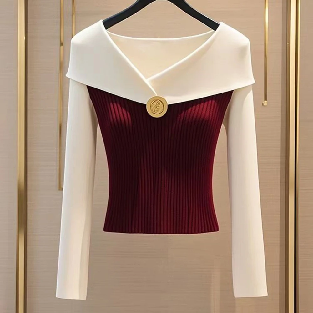 Basic Knitted Sweater For Women Base Top Casual Clothing Simple Fashion Top All Season Use Brand New Condition