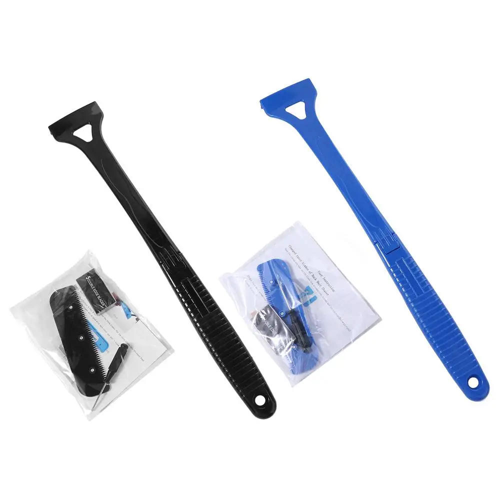 Folding Men Back Shaver Replaceable Blades Wet or Dry Brushing Leg beard grooming Smooth Reach Manual Hair Removal Tool
