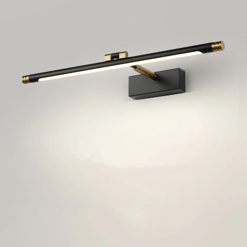 Hotel Bathroom Dressing Table Wall Lamp Metal Plating Body Up Down Sconce Lighting Bedroom Decoration Bathroom Mirror LED Lustre