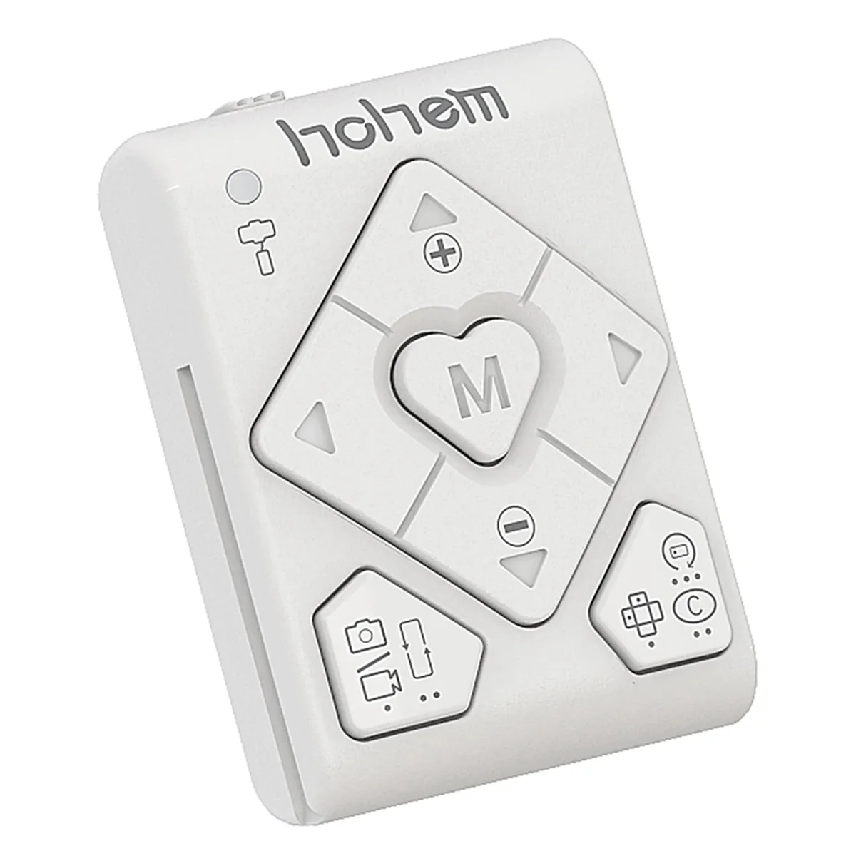 A57G-Hohem Control remoto inalámbrico BT para estabilizador de cardán para teléfono inteligente ISteady XE/X2/V2/V2s/M5/M6/MT2 blanco