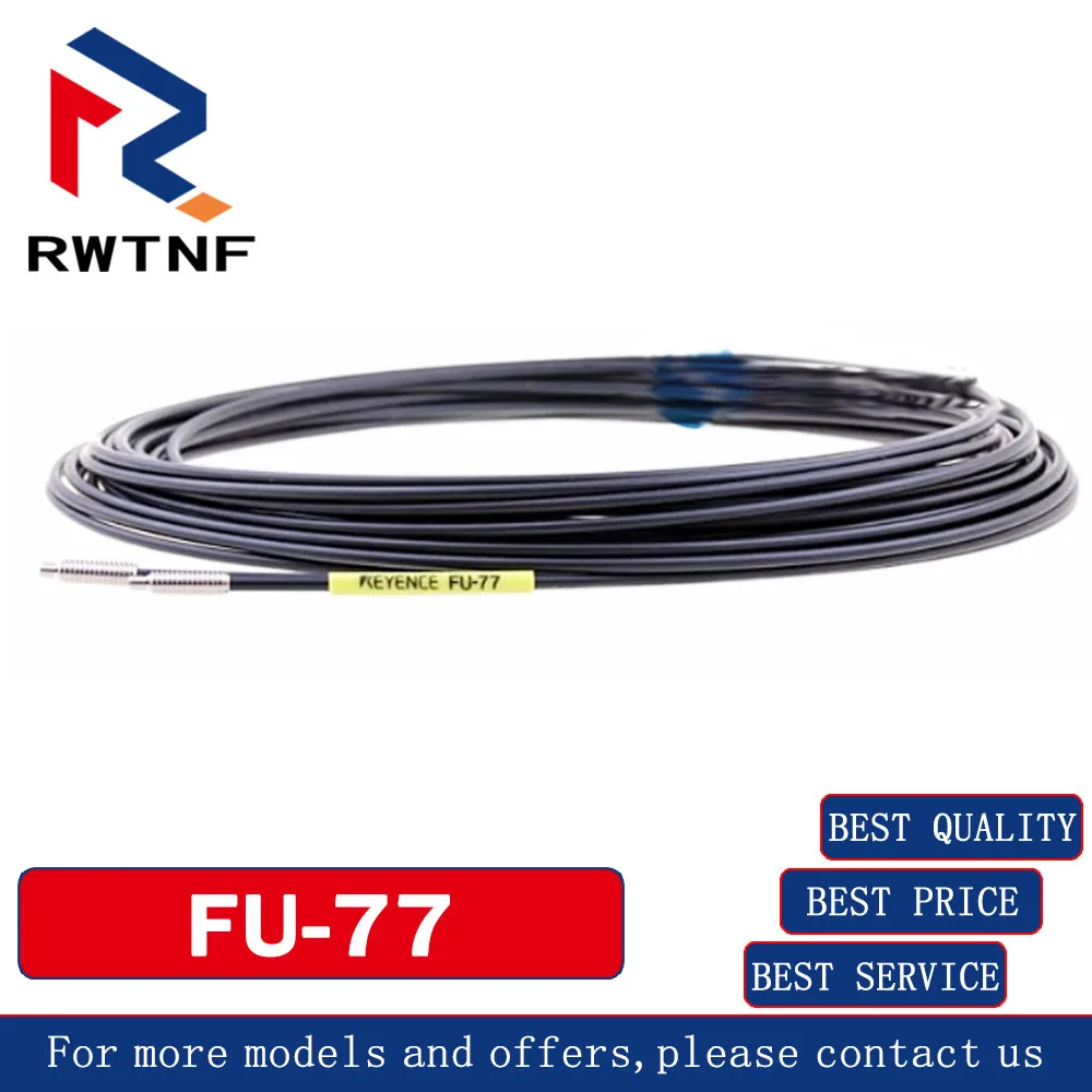 Brand New Genuine FU-77 KEYENCE penetration type M4 pair-emitter type optical fiber sensor, 100% original warehouse stock