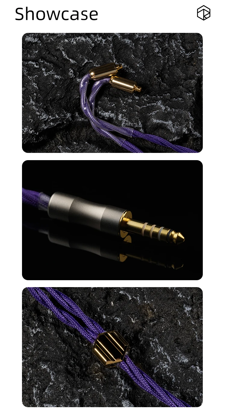 ROSESELSA Golden Rose headphone upgrade cable