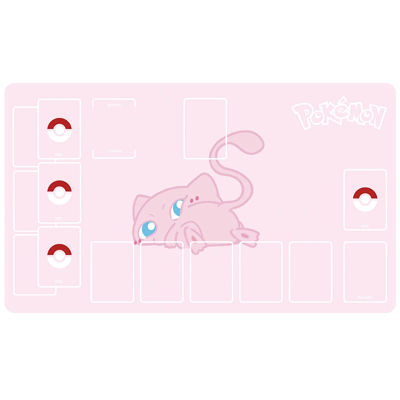 60*35*0.2cm PTCG Pokemon Dedicated GAME Card Mat Battle Gengar Pikachu Mew Squirtle Bulbasaur Gift Toy Anime Table Mat