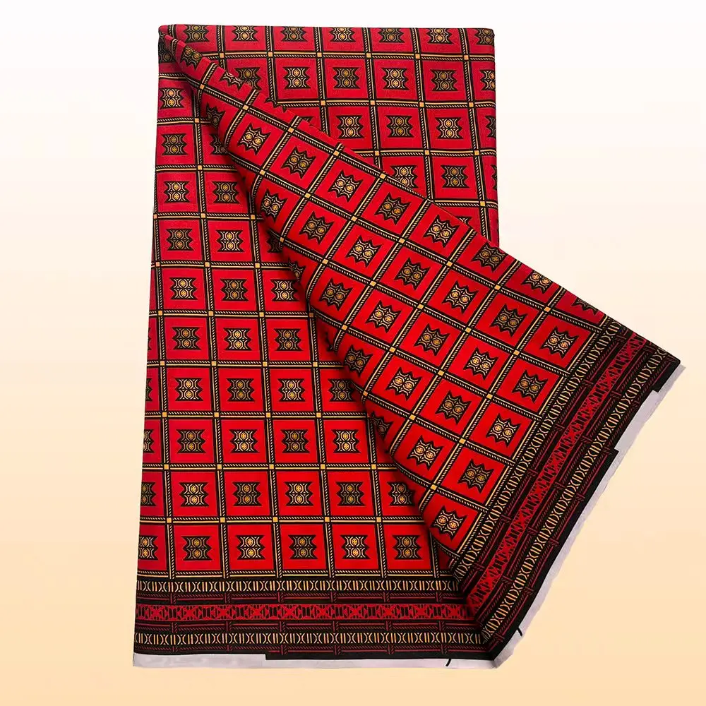 6ヤードのアンカラワックス生地2025高品質アフリカワックスプリント生地アフリカ保証付き本物のワックス