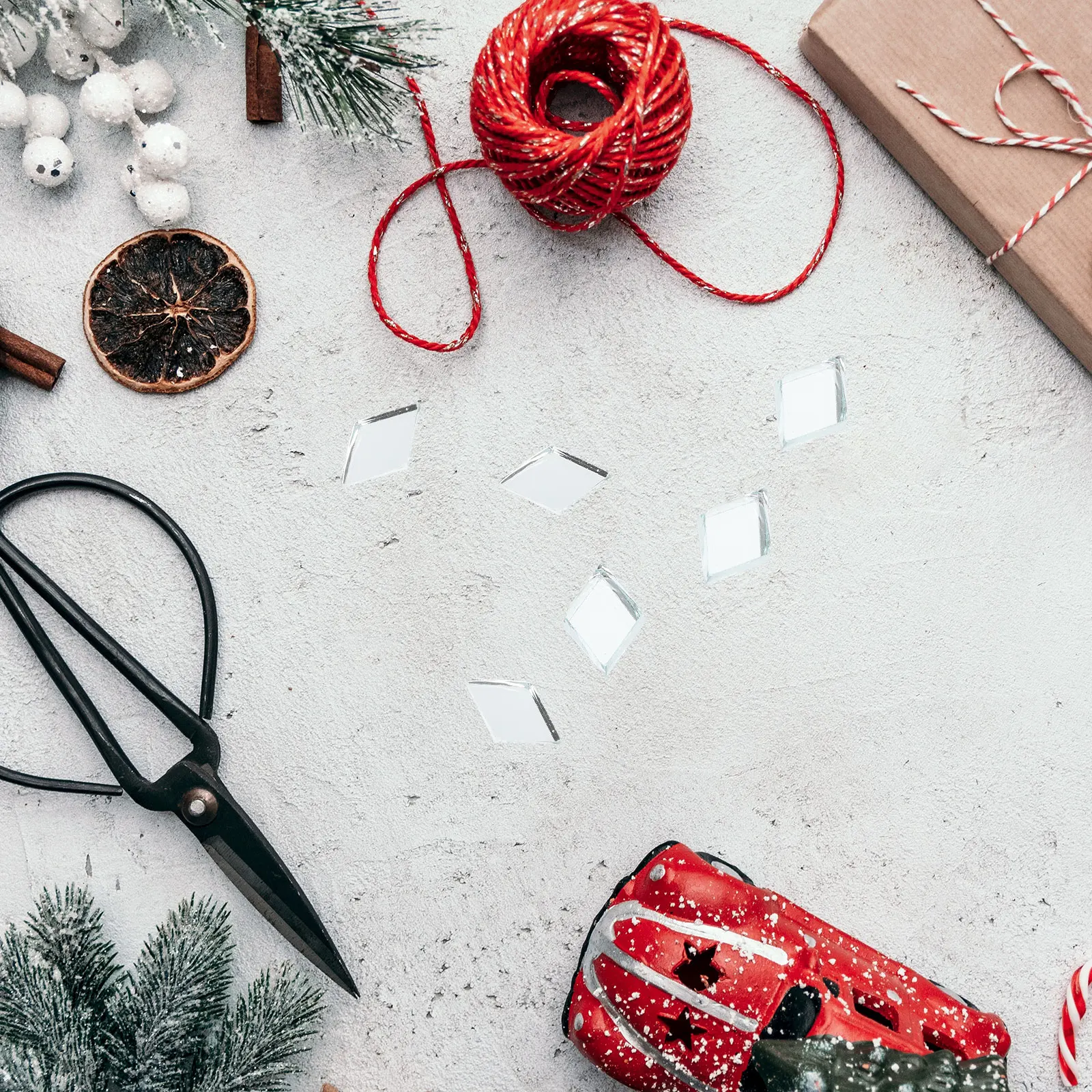 

Diamond Shape Mirror Pieces Creative DIY Craft Glass Mosaic Tiles for Art Modeling Home Decor Accessories Handmade Craft