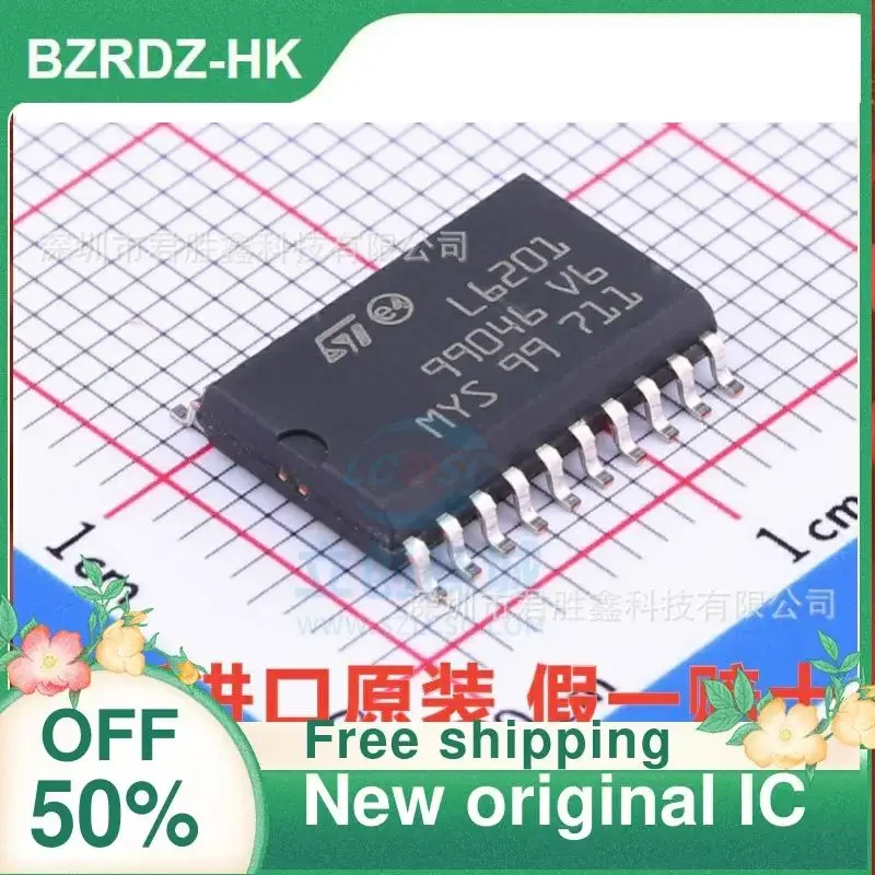 2PCS  L6201   SOP20  New original IC Full Bridge Driver Chip