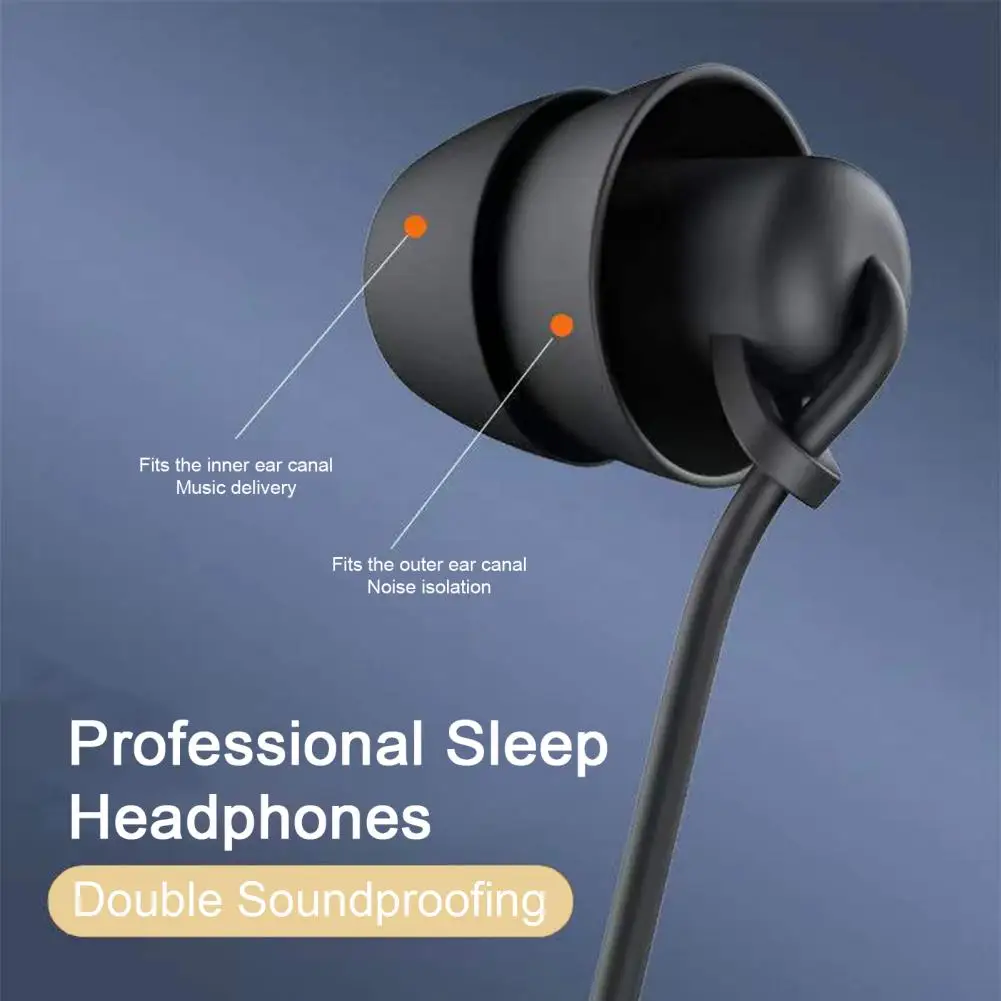 Noise-isolating Headphones Enhanced Sound Insulation Headphones Enhanced Sound Wired Headphones with Noise-canceling for Sports