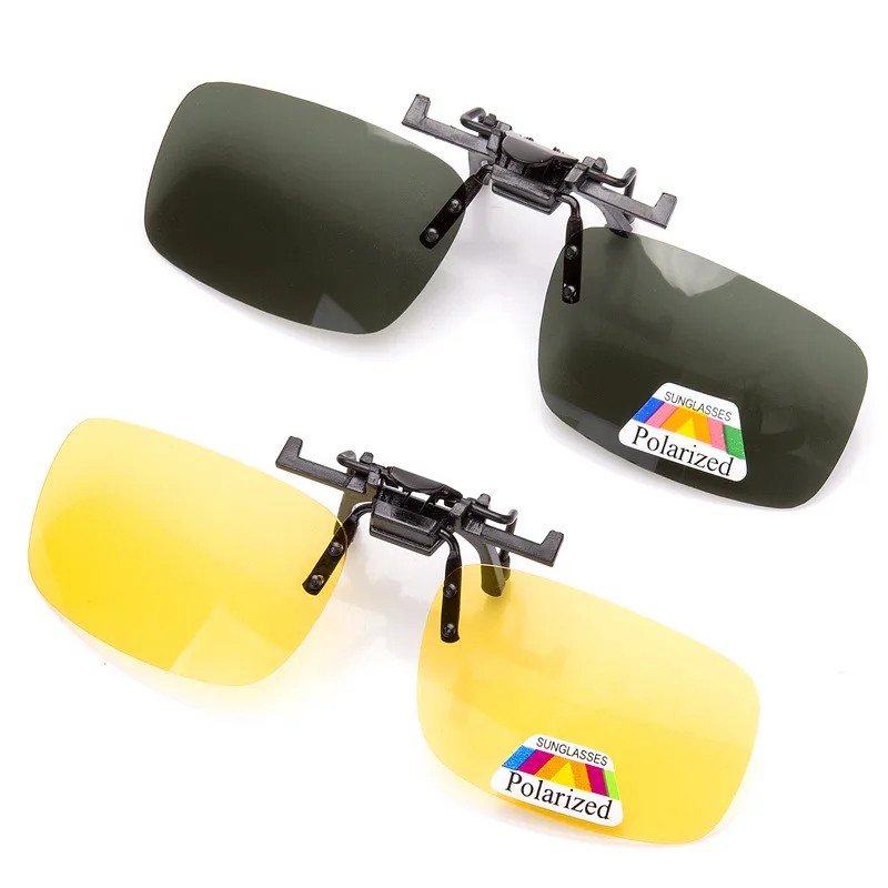 Polarized Clip Sunglasses Myopia Glasses Clip Driver Fishing Night Vision Myopia Clipon Sun Shading Eyeglasses image 5