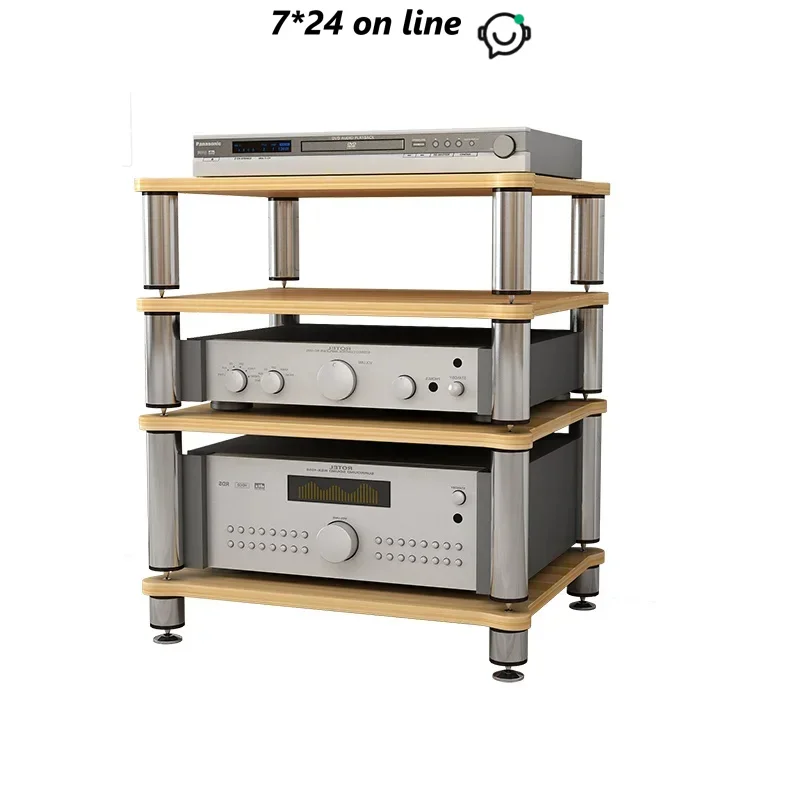 DK-02 HIFI Power Amplifier Cabinet Audio Cabinet AV Equipment Rack TV Cabinet Columns Available In Black and White and Silver