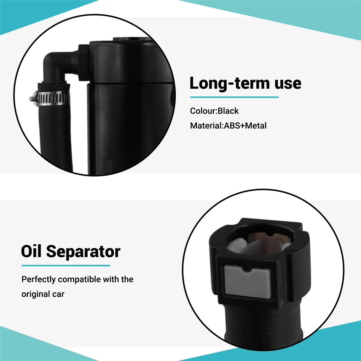 

T47C_For Chevy Silverado 1500 5.3L J&L Oil Separator