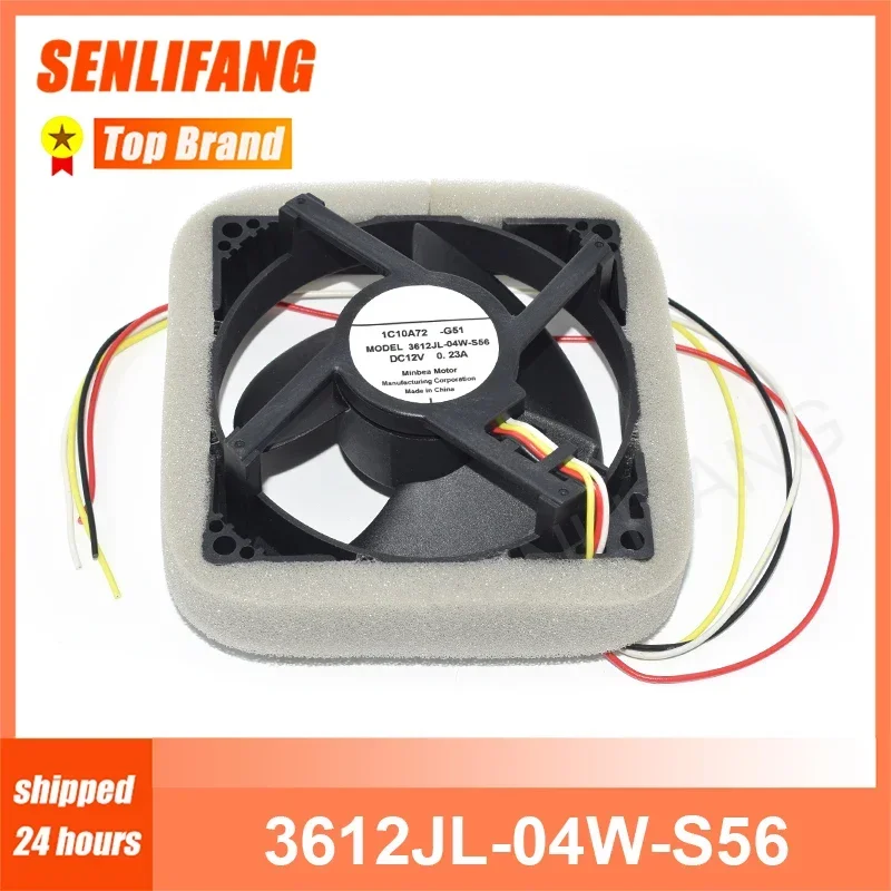 

Brand New For NMB 3612JL-04W-S56 DC12V 0.23A 4 wires Equipment Fan 92MM Cooling Processor Heatsink Cooler