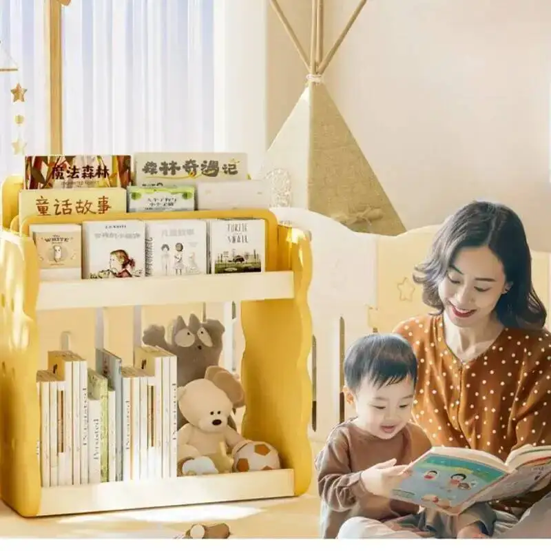 Portaoggetti mobile per bambini Organizzatore di grandi dimensioni Porta documenti Immagini Scaffale laterale Scaffale Scaffale per libri Scrivania Organizzatore per la casa