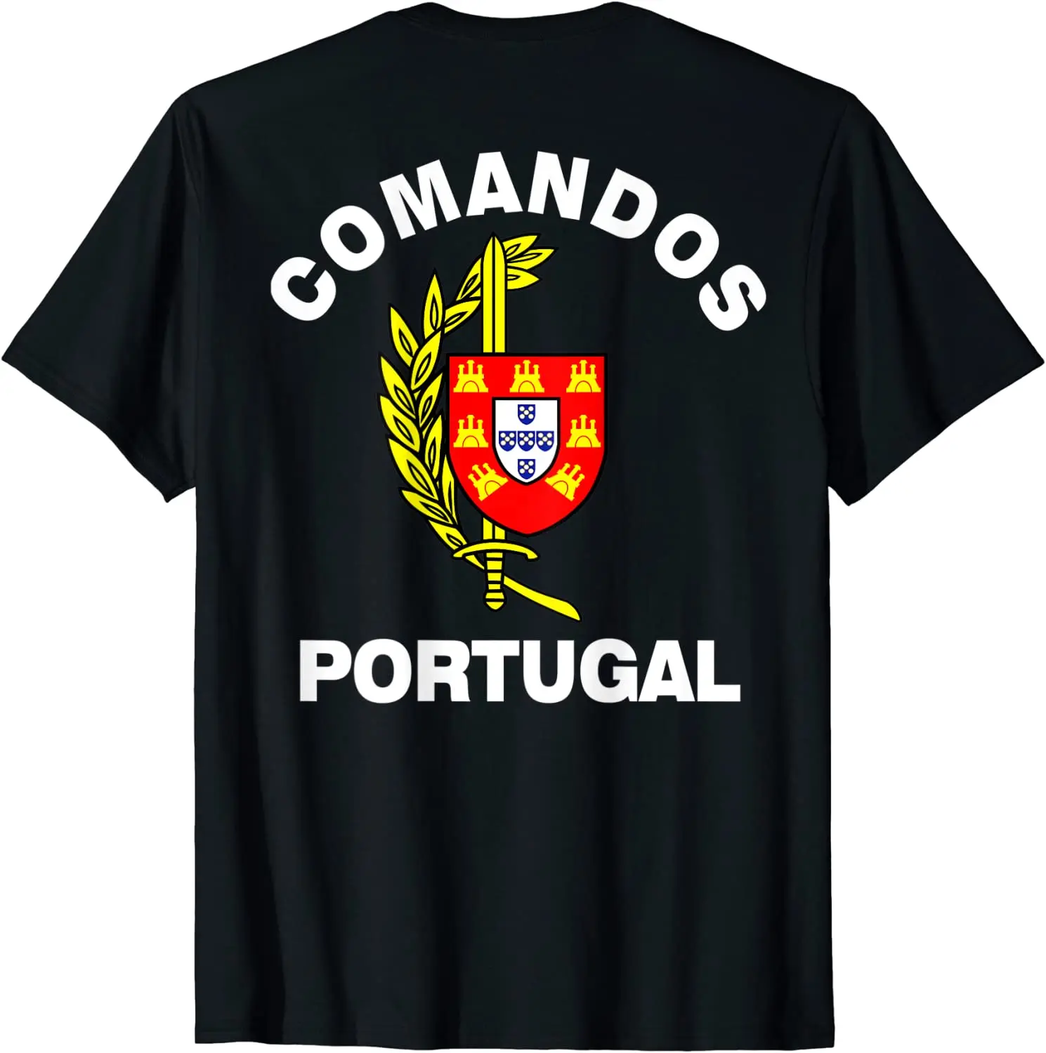 Portuguese Army Special Forces Comandos Men T-shirt Short Casual Shirts
