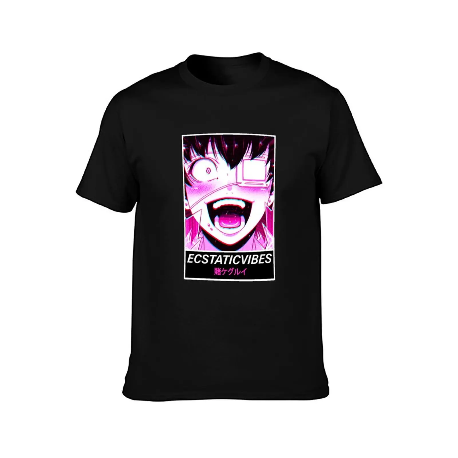 ECSTATIC VIBES 2 - Kakegurui Modern Streetwear Aesthetic T-Shirt Summer Casual Cotton Tee Oversized Streetwear Tops