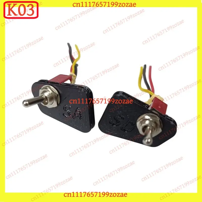 KJ02 RC Remote Controller Toggle Switch Kit SA/SD 1Pair On‑Off Button‑To‑Lever Black Adapter Accessories For Radiomaster Pocket