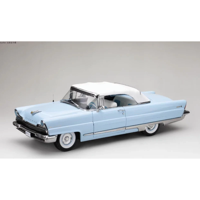 1:18 Scale 1956 Coral Simulation Retro Classic Vehicle Hardtop Vintage Car Model Metal DIecast Alloy Toys Collection Gifts Fans