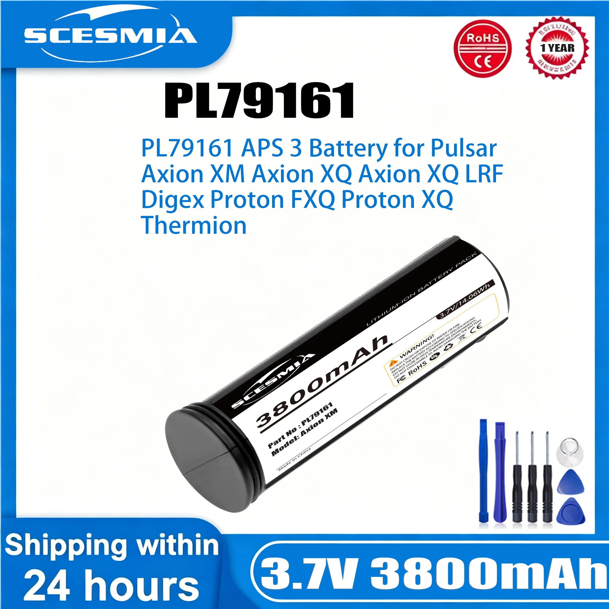 3800mAh Telescope Battery APS 2  APS 3 for Pulsar Axion XM  Axion XQ  Axion XQ LRF  Proton XQ  Proton FXQ  Digex  Thermion