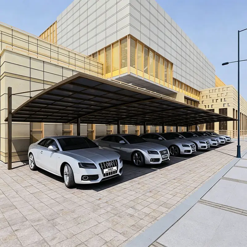 Install Against The Wall Outdoor Rainproof Car Shelter Value for Money Durable Carport Against Direct Sunlight Car Parking