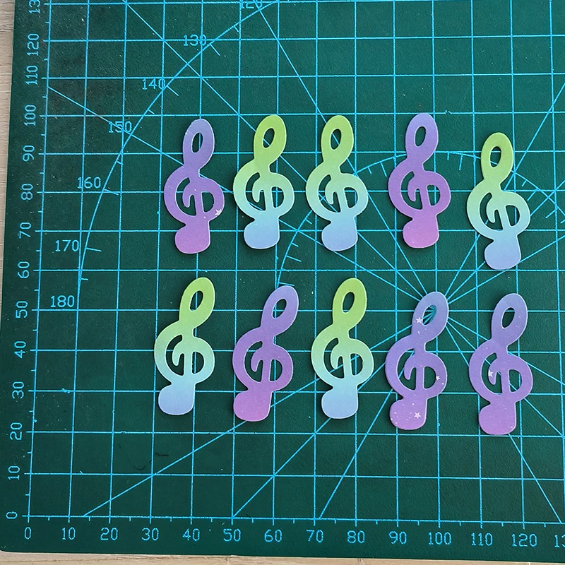 New 10 Pcs Musical notes metal cutting die mould scrapbook decoration embossed photo album decoration card making DIY handicraft