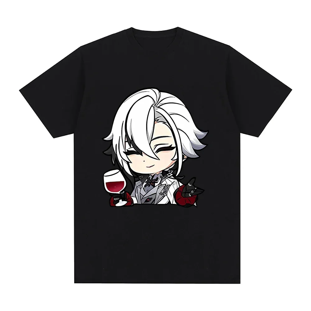 

Genshin Impact Print Women T-shirt Harajuku Arlecchino Graphic Short Sleeve T Shirt Fashion Unisex Anime Clothes Tops Y2k Tees