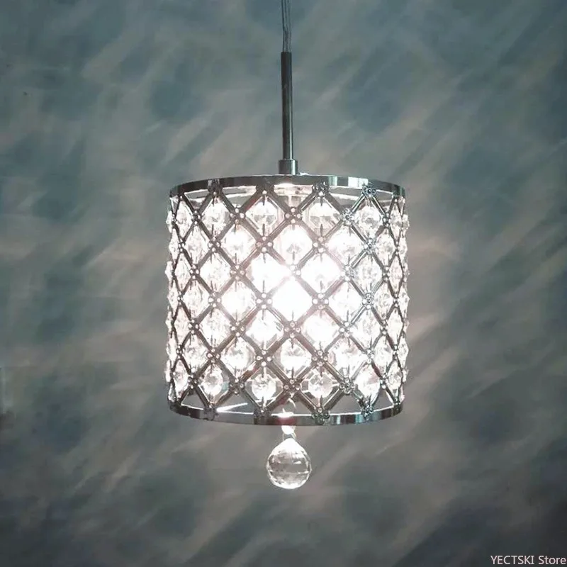 

Modern minimalist bar counter, kitchen, dining room light, bedside crystal pendant light