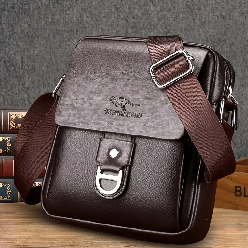 

Высококачественная мужская сумка на одно плечо из искусственной кожи, подвесная сумка, мужской рюкзак, сумка через плечо, маленькая повседневная сумка, деловая кожаная сумка,