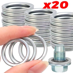 Iron Transmission Drain Plug Gasket Car Engine Oil Pan Plug Leakproof Sealing Washer 12157-10010 Replace Parts for Toyota Lexus