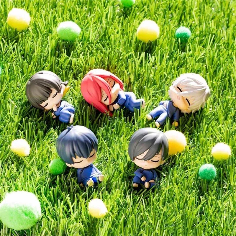 Anime BLUE LOCK Figurine 5pcs Isagi Yoichi Chigiri Hyoma Cute Sleeping Style Action Figure PVC Model Collection Birthday Toys